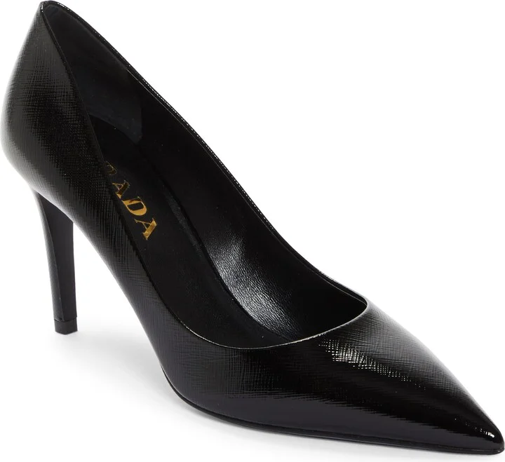 Saffiano Leather Pump