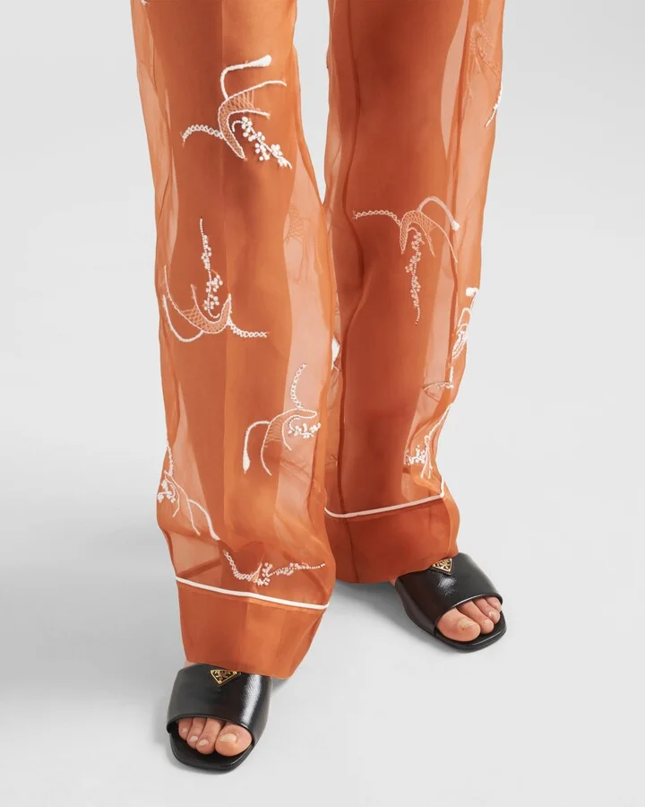 Saffiano patent leather slides - Image 3