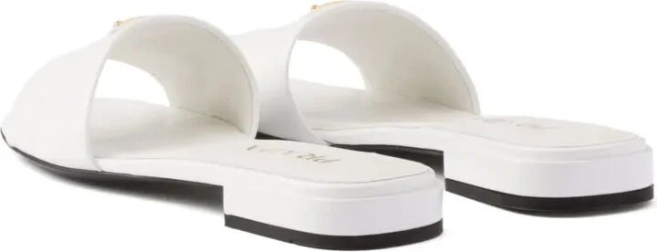 Saffiano patent leather slides - Image 3