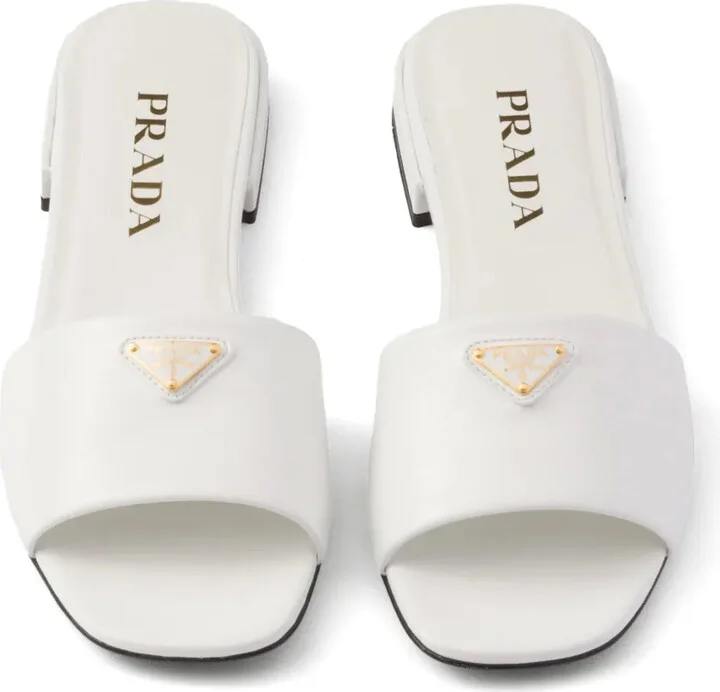 Saffiano patent leather slides - Image 4