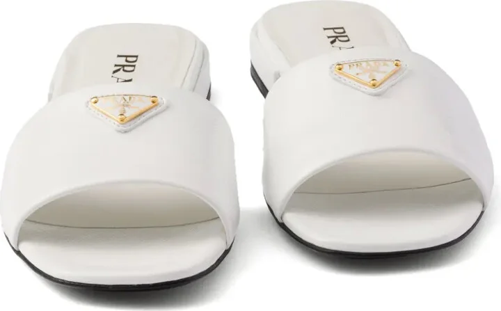 Saffiano patent leather slides - Image 5