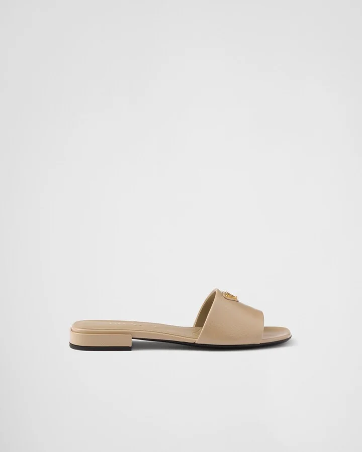 Saffiano patent leather slides - Image 2