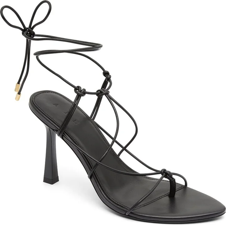 Saffron Strappy Heel In Colour Black Size 35 - Image 3