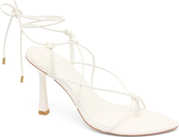 Saffron Strappy Heel In Colour Ivory Size 35 - Image 3