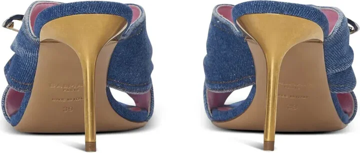 Saftey-Pin Denim Mules - Image 4