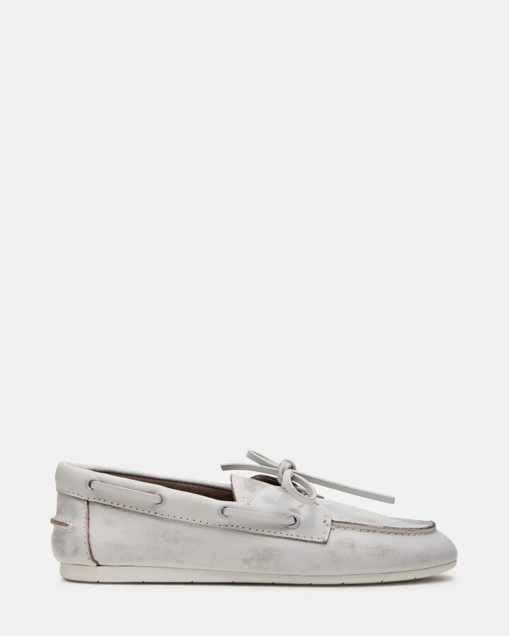 Sag White Leather