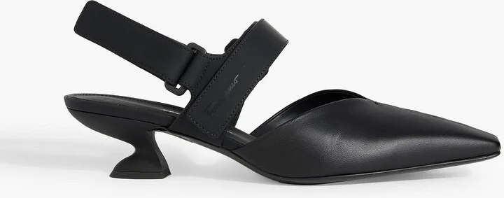 Sagar 40 leather slingback pumps