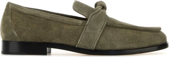 Sage Green Suede Astaire Loafers