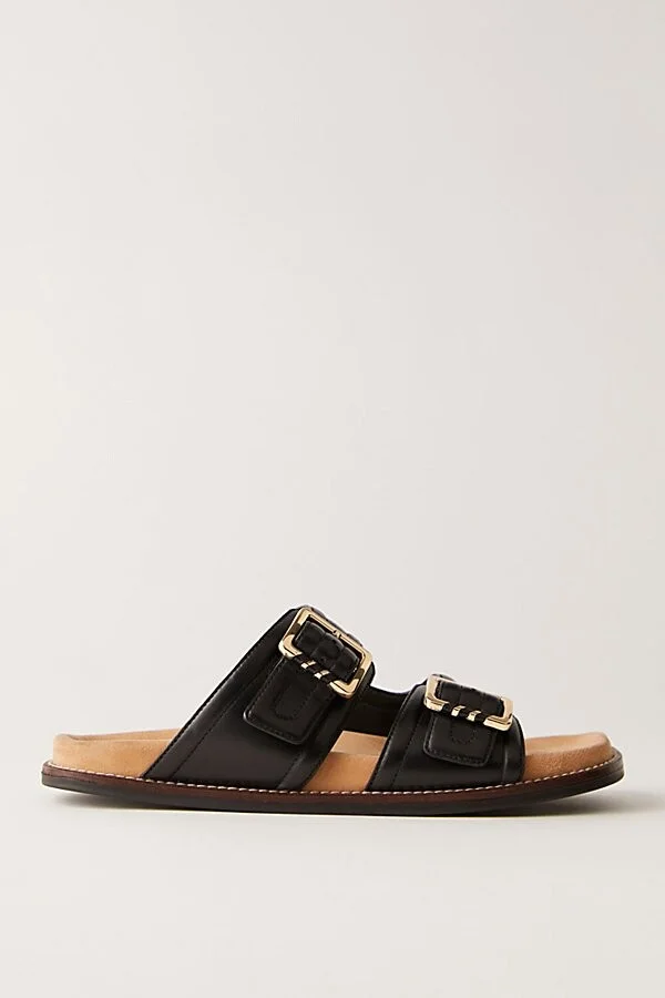 Sage Square Toe Footbed Slides - Image 5