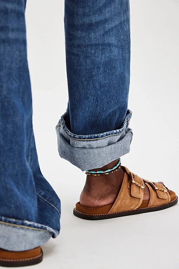 Sage Square Toe Footbed Slides - Image 4