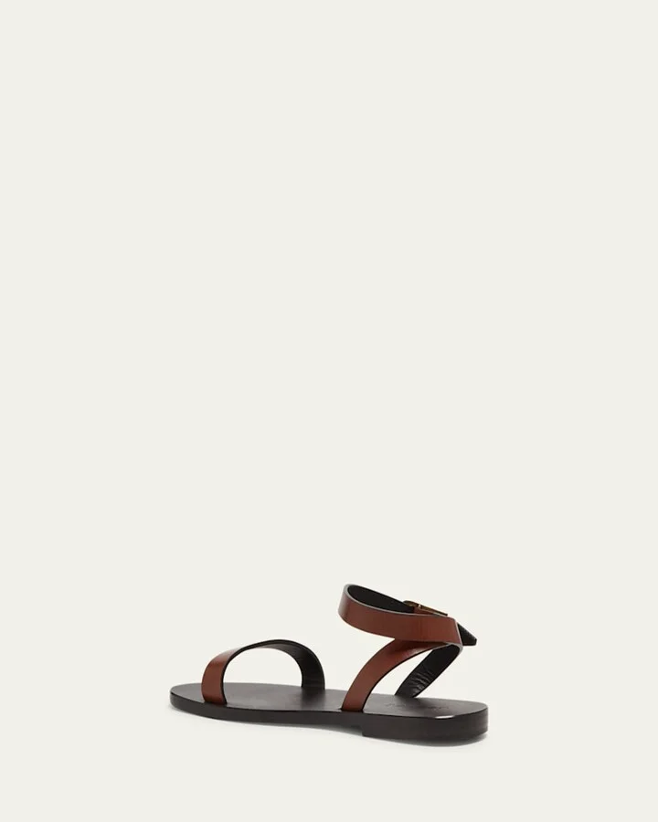 Sahara Leather Ankle-Strap Sandals - Image 3