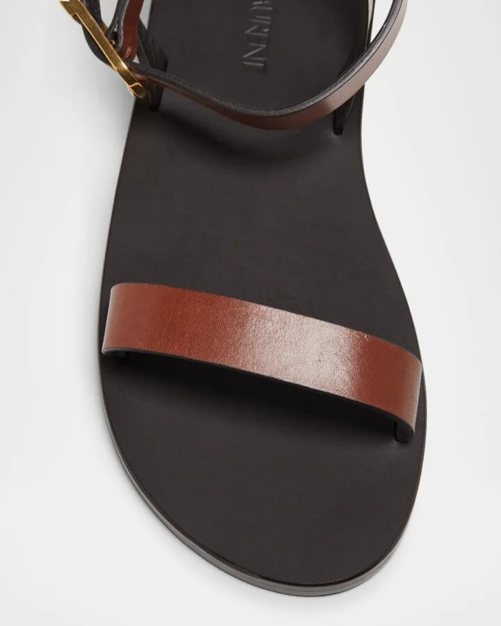 Sahara Leather Ankle-Strap Sandals - Image 4