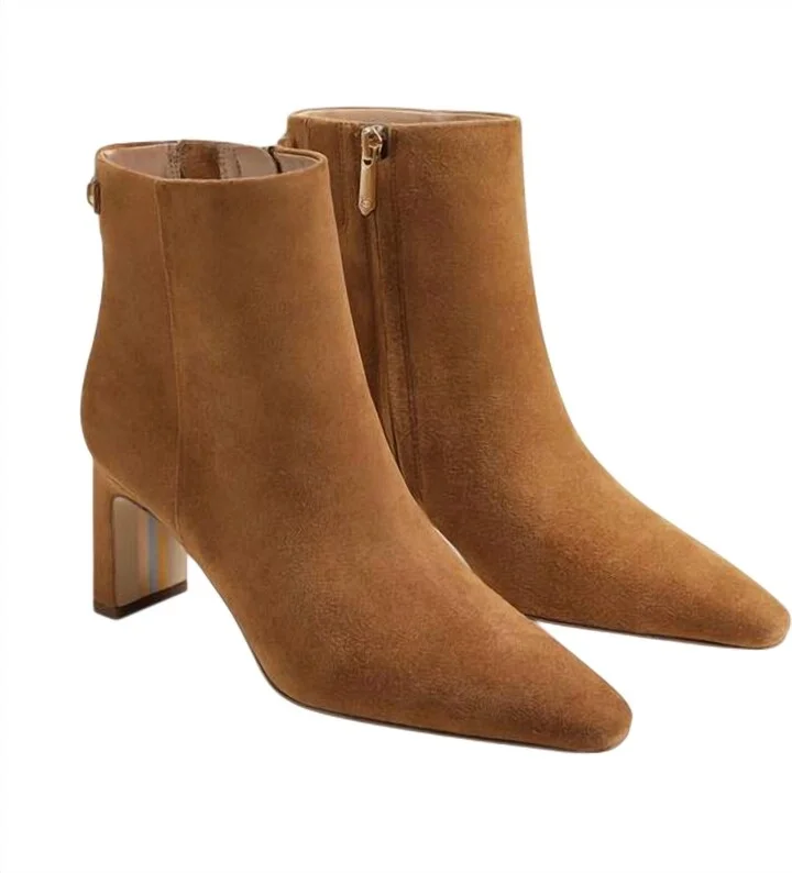 Saige Savyor Boots In Frontier Brown Suede