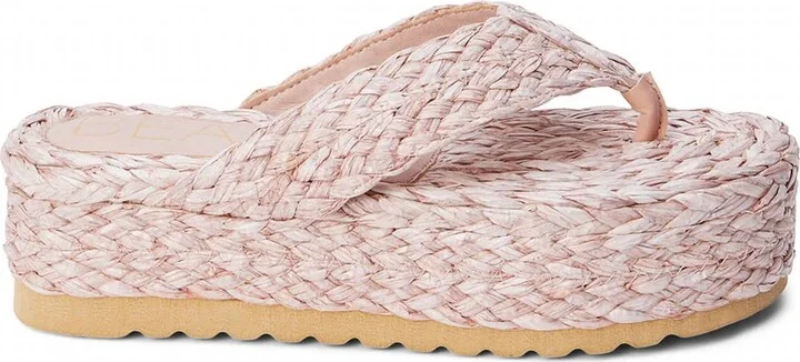 Sailor Raffia Sandal In Blush