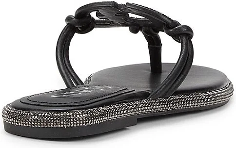 Saima Rhinestone Flat Sandals - Image 3