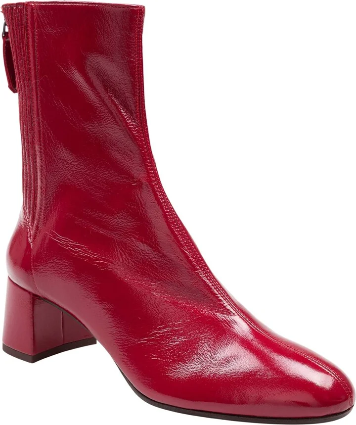 Sain Honore' Bootie 50 In Nappa Gloss Color Red - Image 2