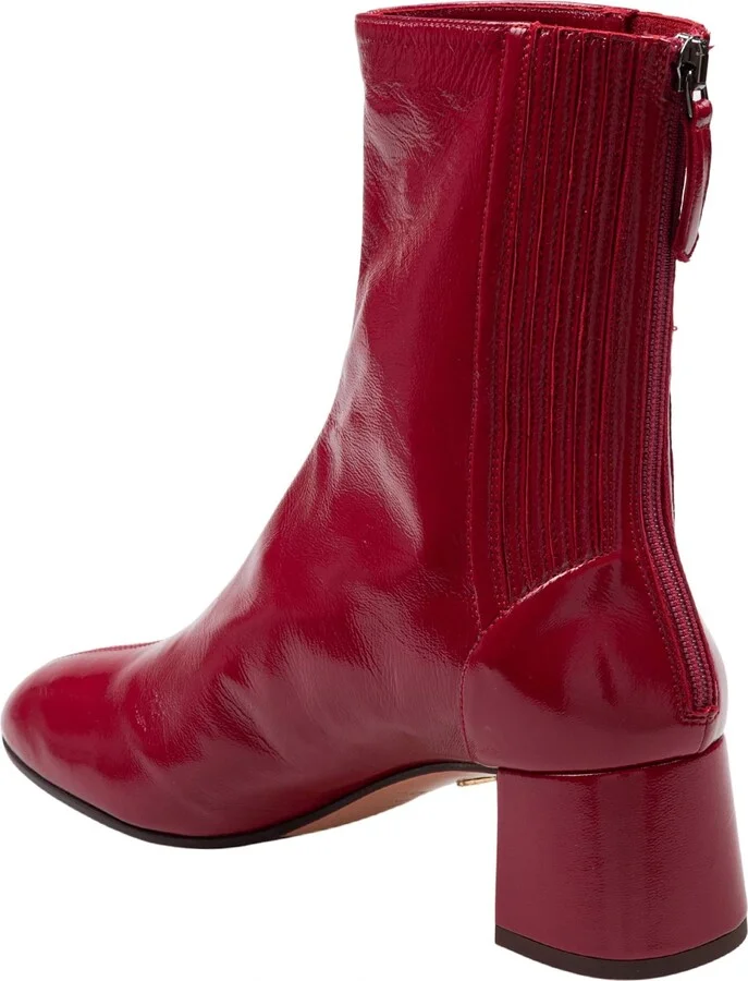 Sain Honore' Bootie 50 In Nappa Gloss Color Red - Image 4
