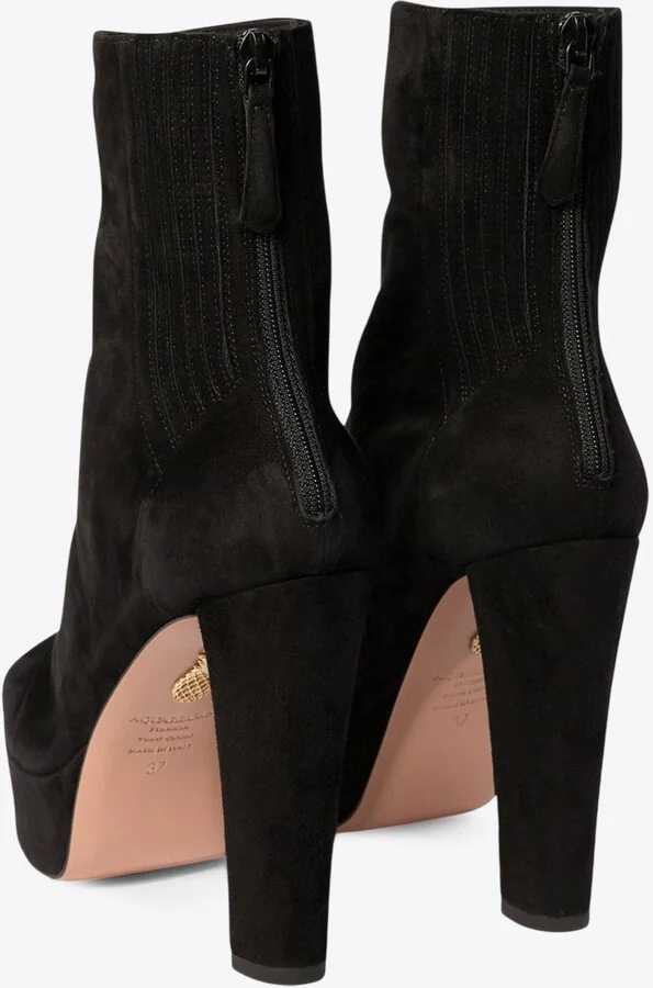 Saint Honore 120 Platform Suede Boots - Image 3