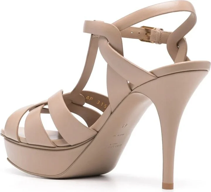 Saint Laurent 105Mm Tribute Platform Sandals - Image 3
