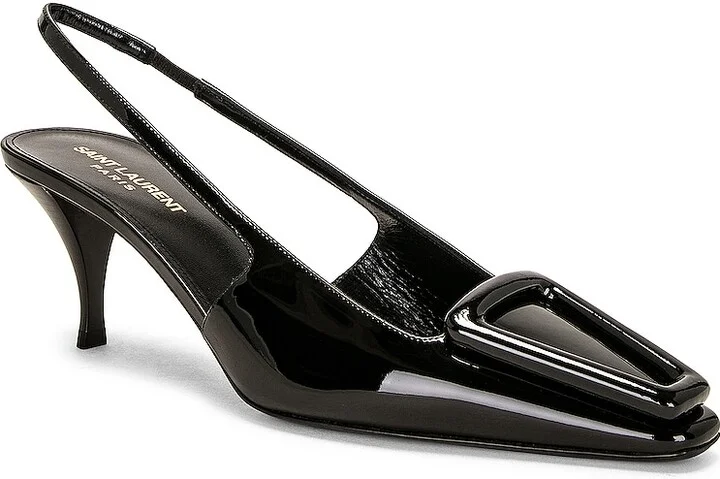 Saint Laurent 24 Slingback Pump in Black - Image 2