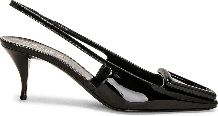 Saint Laurent 24 Slingback Pump in Black