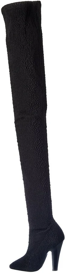 Saint Laurent 68 110 Canvas Over-The-Knee Boot - Image 2