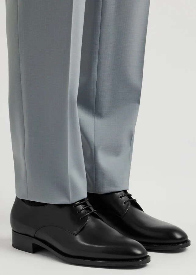 Saint Laurent Adrien 25 Leather Derby Shoes - Image 5