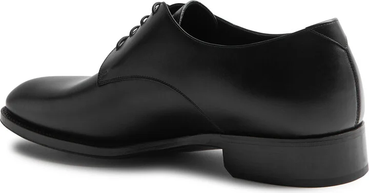 Saint Laurent Adrien Leather Derby Shoes - Image 2