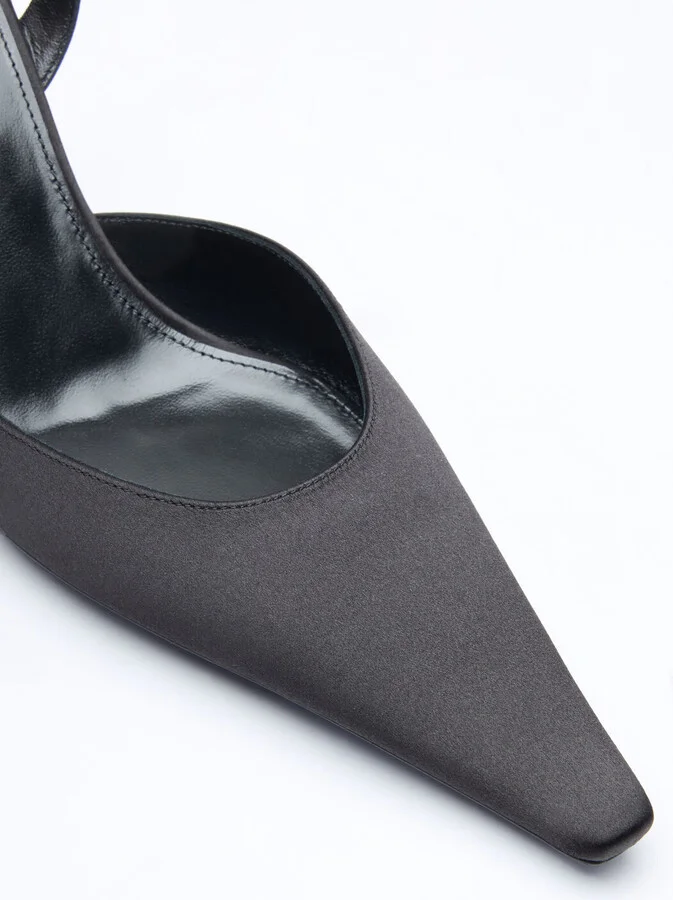 Saint Laurent Aiméè Slingback Pumps - Woman Heels Black Eu - 40 - Image 2