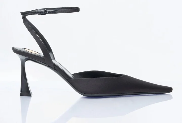 Saint Laurent Aiméè Slingback Pumps - Woman Heels Black Eu - 40