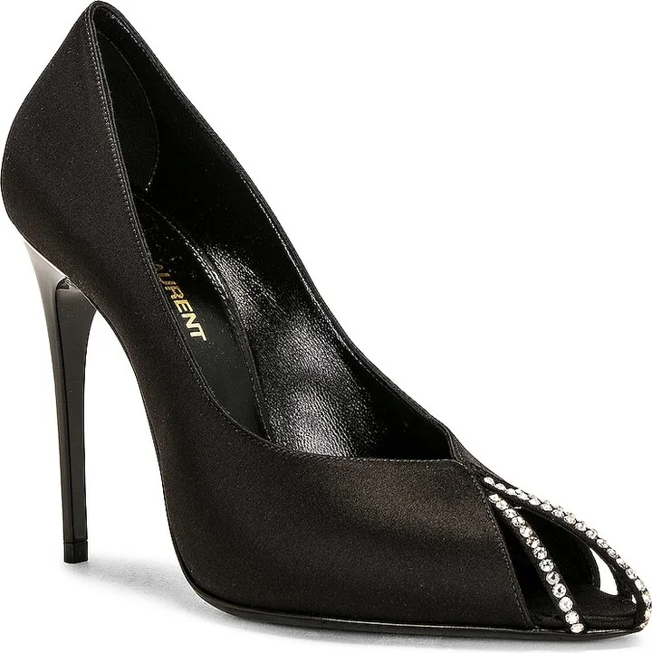 Saint Laurent Alix Pump in Black - Image 2