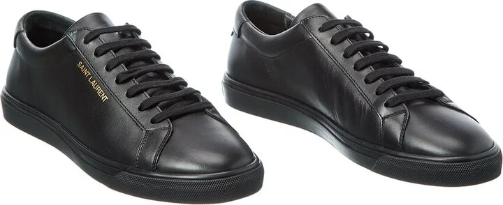 Saint Laurent Andy Leather Sneaker (Authentic Pre-Loved)