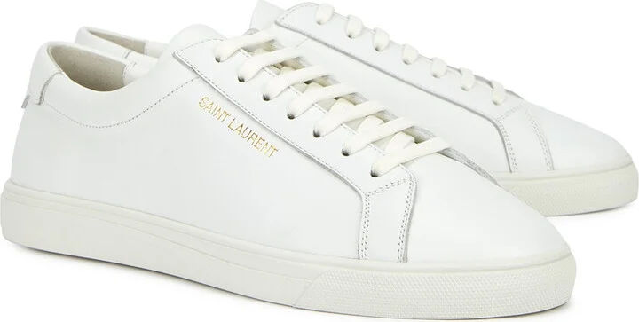 Saint Laurent Andy Leather Sneakers - Image 2