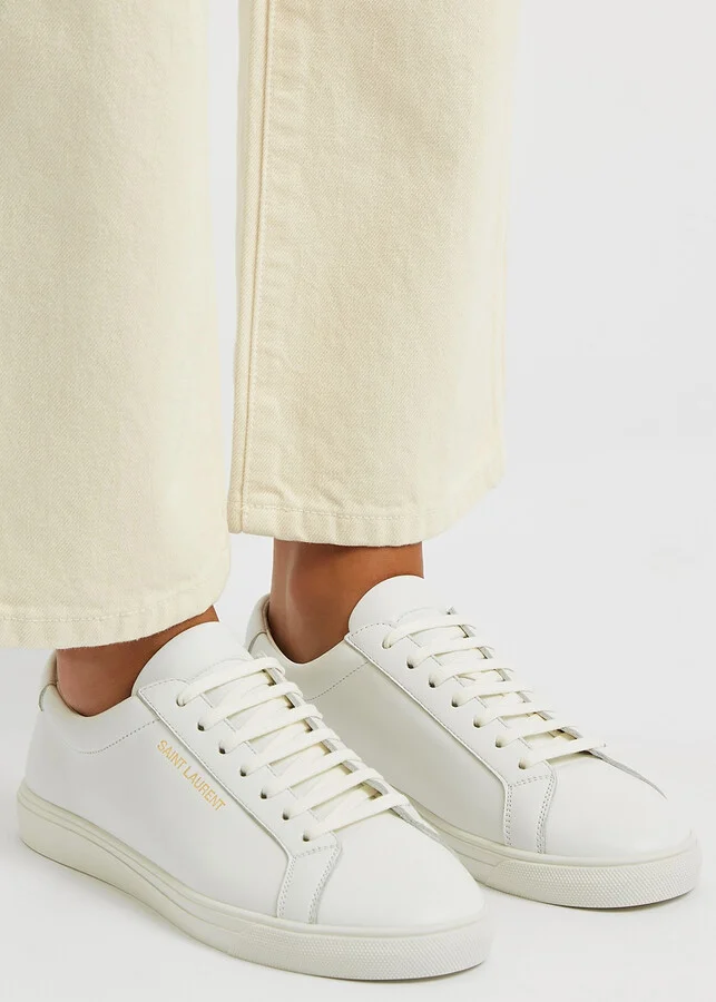 Saint Laurent Andy Leather Sneakers - Image 5