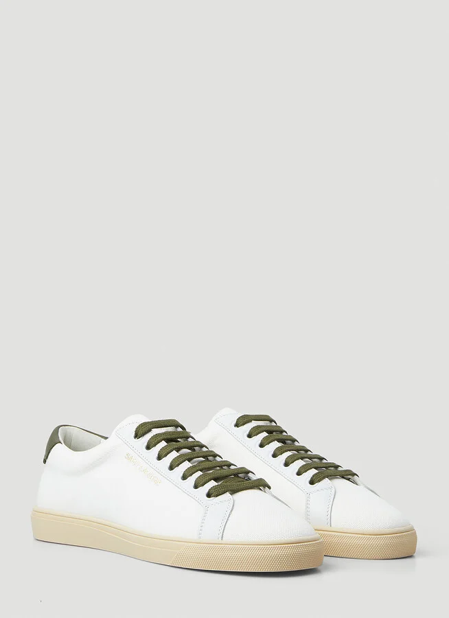 Saint Laurent Andy Low Top Sneakers - Woman Sneakers White Eu - 37 - Image 2
