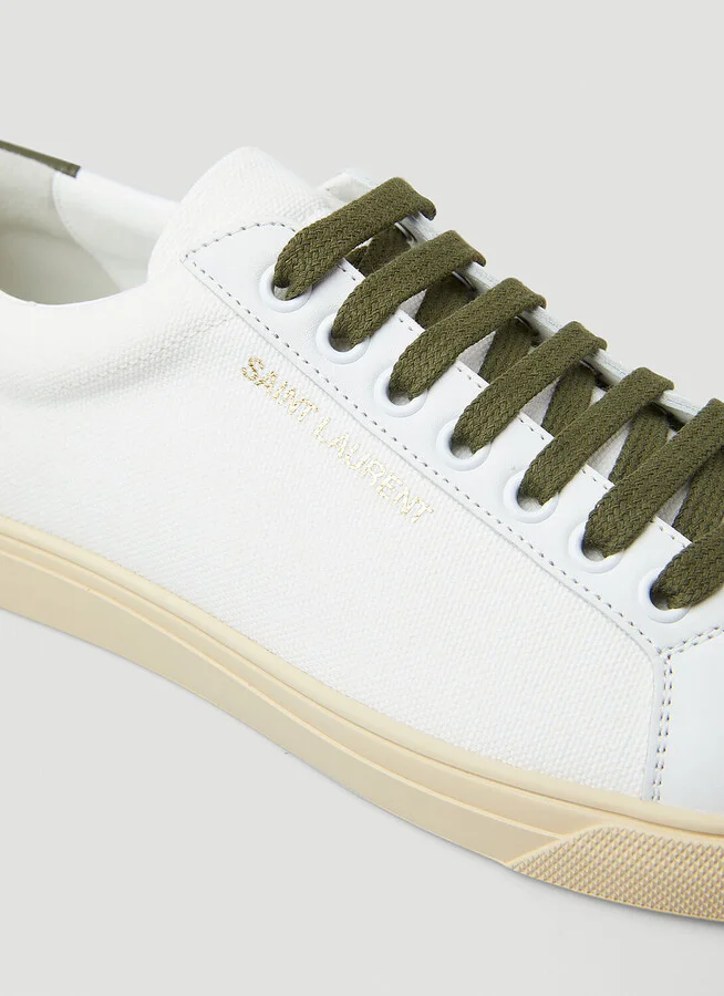 Saint Laurent Andy Low Top Sneakers - Woman Sneakers White Eu - 37 - Image 5