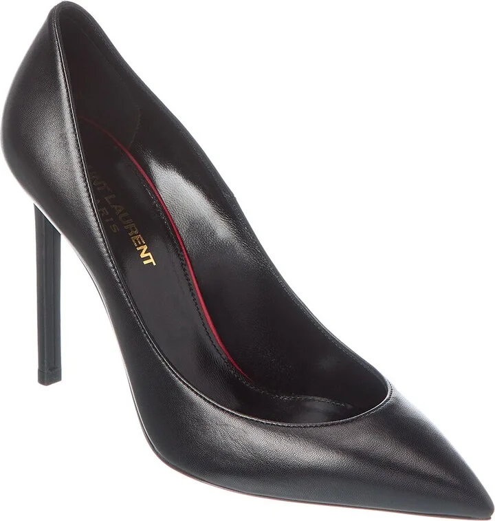 Saint Laurent Anja 105 Escarpin Leather Pump