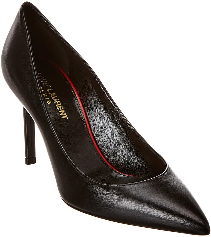 Saint Laurent Anja 90 Leather Pump