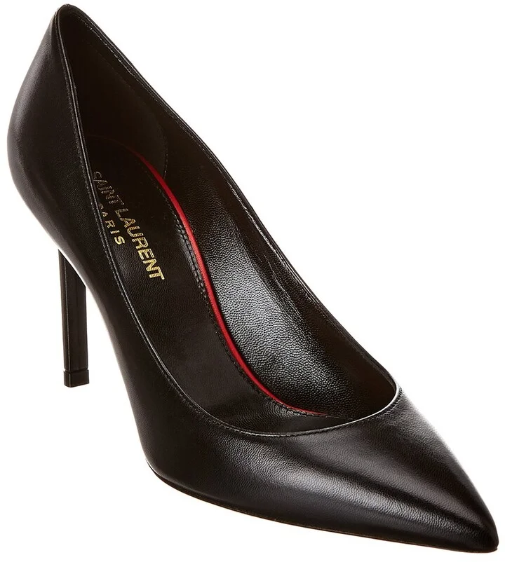 Saint Laurent Anja 90 Leather Pump