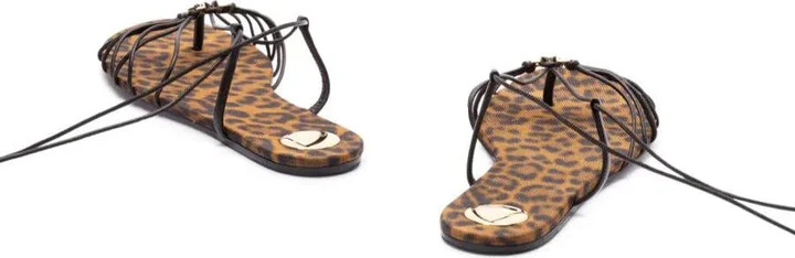 Saint Laurent Ankle Strap Babylone Flat Sandals Shoes - Image 3