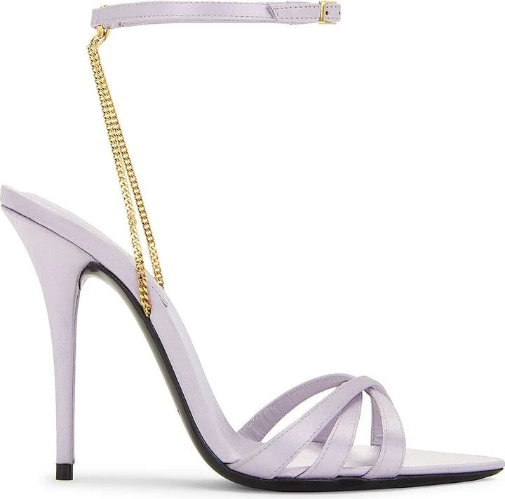Saint Laurent Ankle Strap Sandal in Lavender