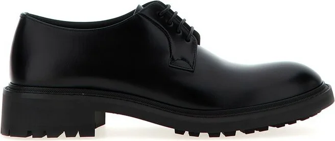 Saint Laurent Antoine Round Toe Lace-Up Shoes