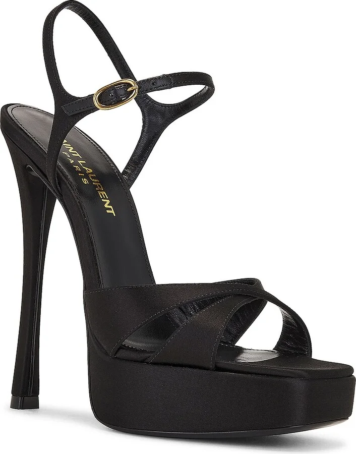 Saint Laurent Arancha Sandal in Black - Image 2