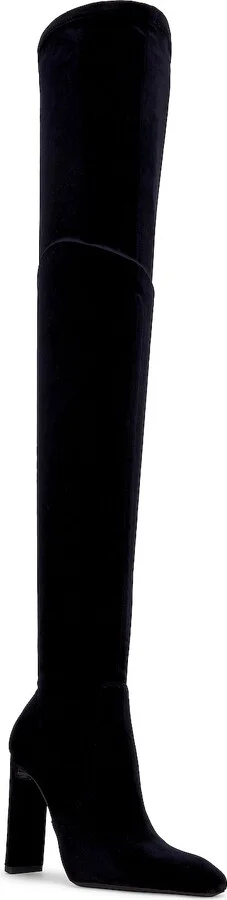 Saint Laurent Auteuil Over The Knee Boot in Black - Image 2