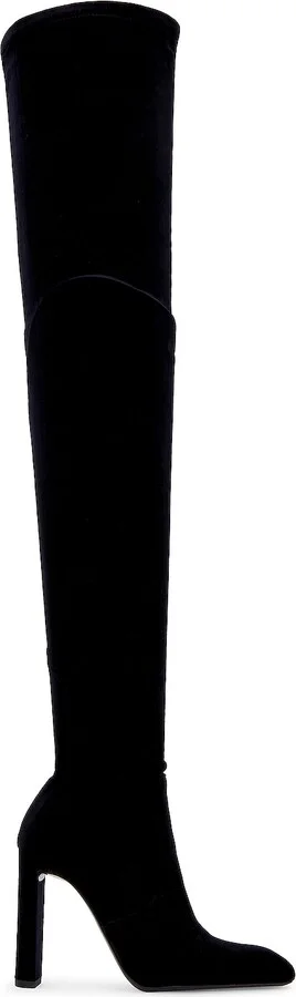 Saint Laurent Auteuil Over The Knee Boot in Black