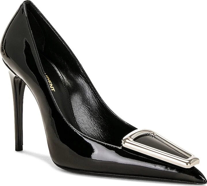 Saint Laurent Avenue Pump in Black - Image 2