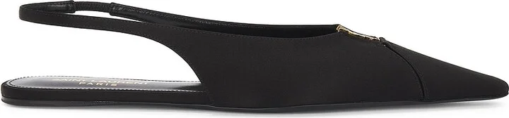 Saint Laurent Babylone Flat in Black