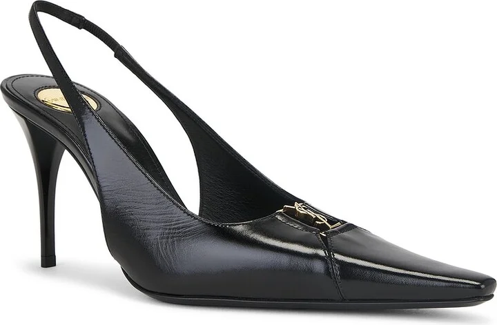 Saint Laurent Babylone Pump in Black - Image 2