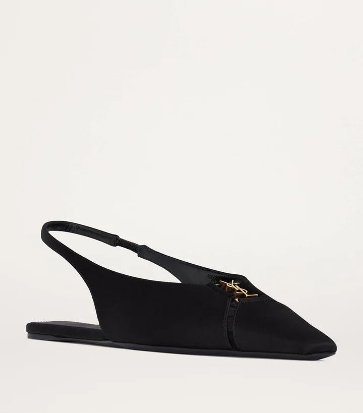 Saint Laurent Babylone Slingback Flats - Image 2