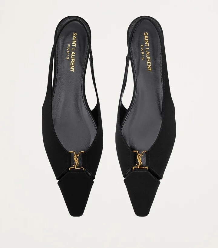 Saint Laurent Babylone Slingback Flats - Image 3
